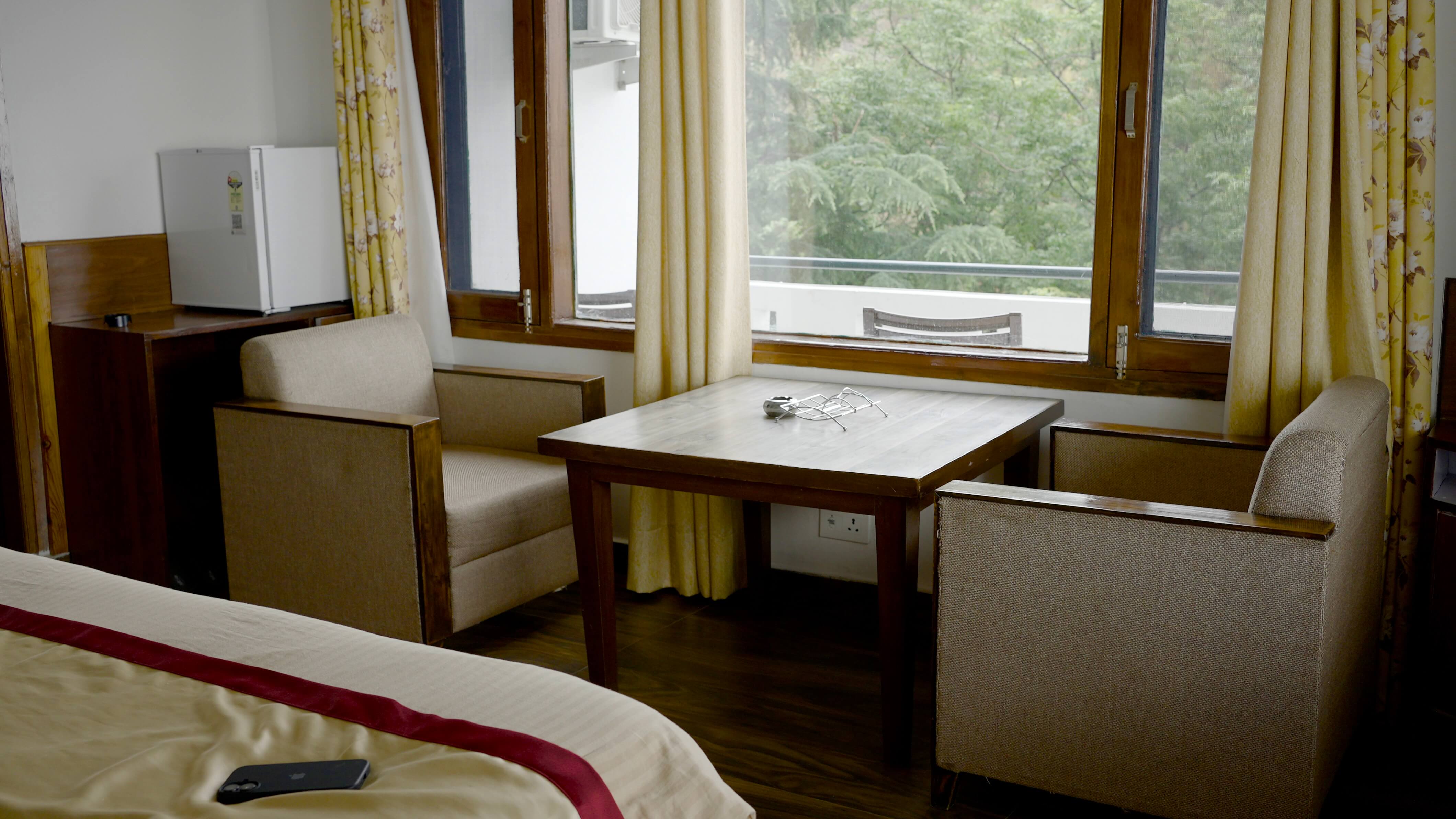 Room interior at Birds View Kasauli